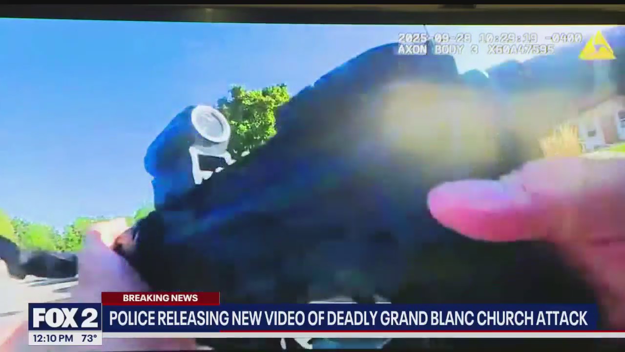 Grand Blanc church attack: Police body camera video released