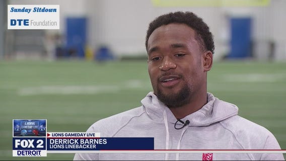 Detroit Lions linebacker Derrick Barnes talks about return to Cincinnati, coming back from injury