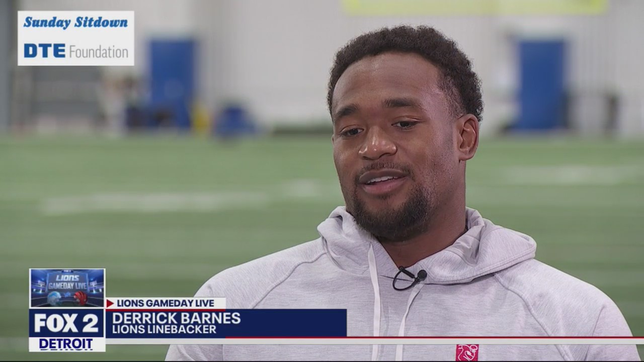 Detroit Lions linebacker Derrick Barnes talks about return to Cincinnati, coming back from injury