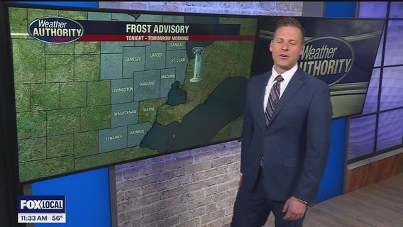 Frost Advisory issued for tonight's chilly temps