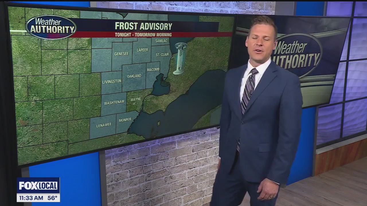 Frost Advisory issued for tonight's chilly temps