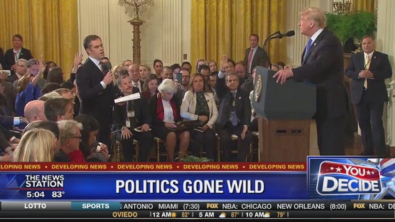 President clashes with media after midterms