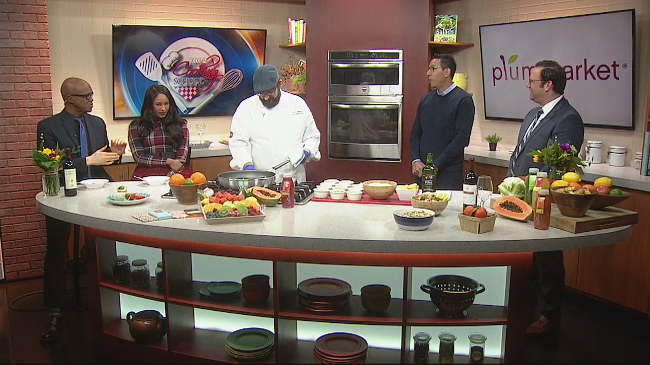 Making cauliflower rice with Plum Market