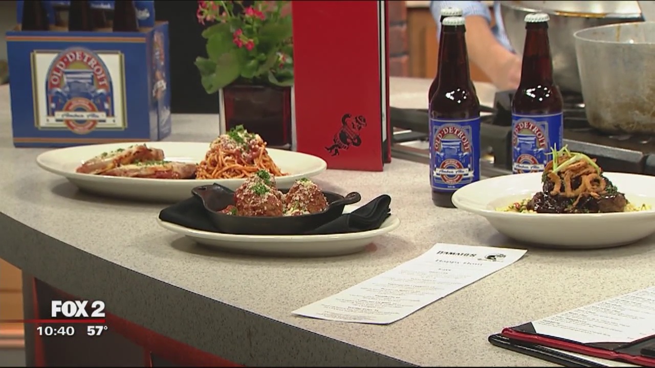 Cooking meatballs with Michigan craft beer