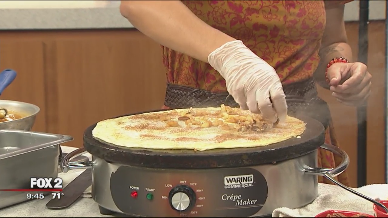 Making salted caramel crepes with The French Cow