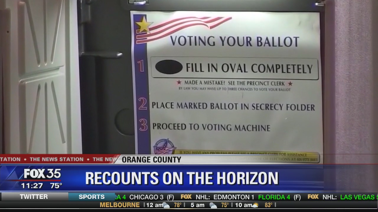 Florida's top races heading for a recounts