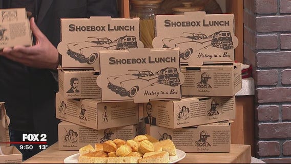 Beans and Cornbread serving shoebox lunches during Black History Month