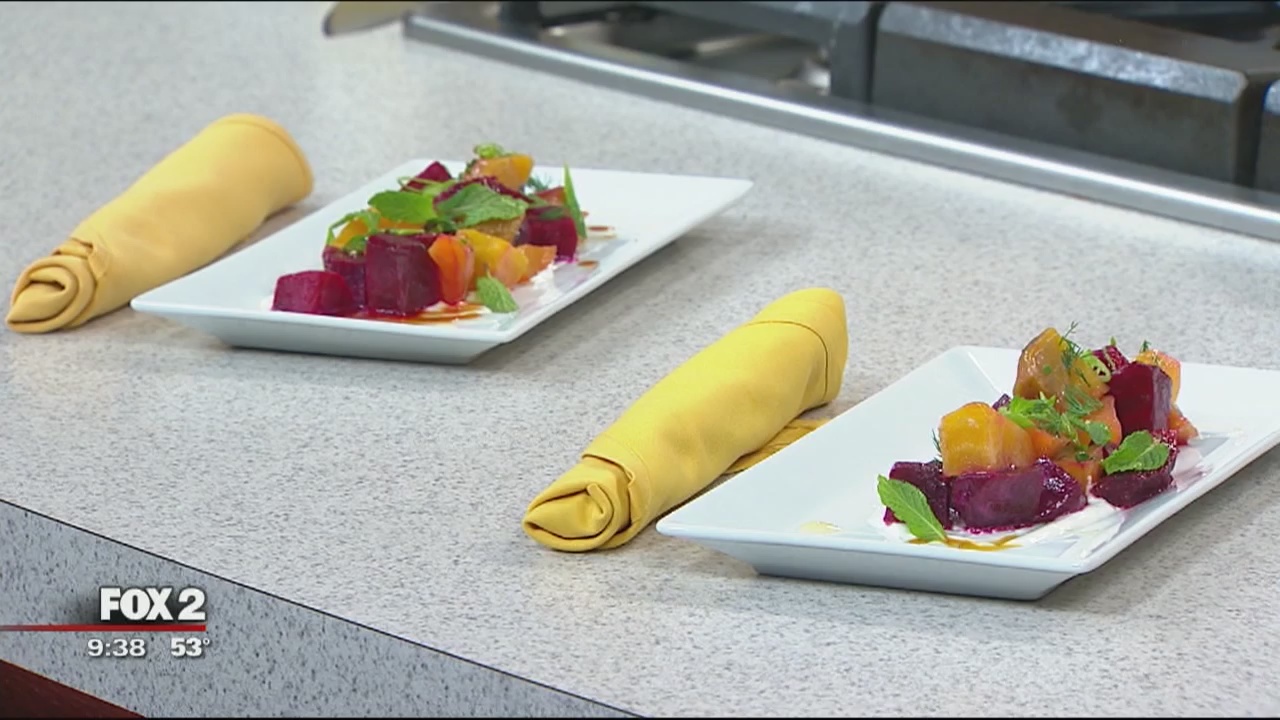 The Conserva chef prepares jumbo prawns