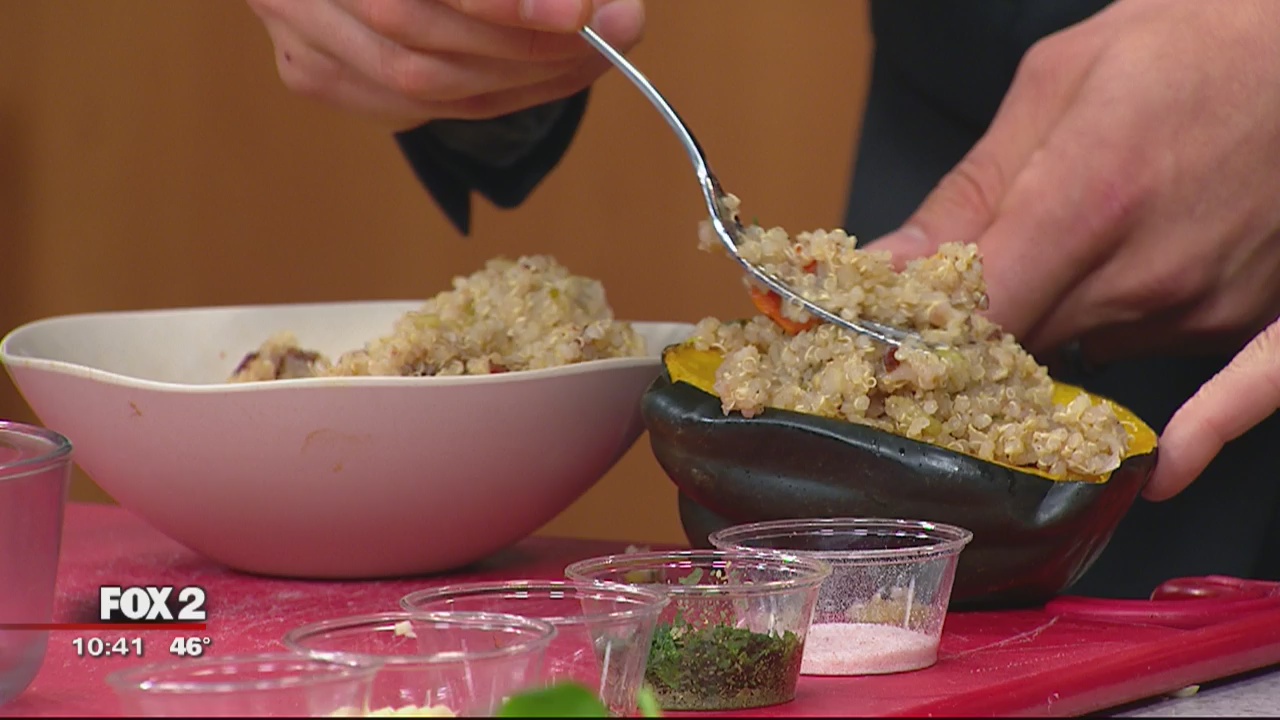 Meatless Monday: The Little Mustard Seed prepares quinoa-stuffed squash