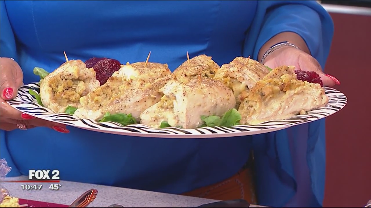 Stuffed chicken breast recipe from Lynn Hathorn's new cookbook