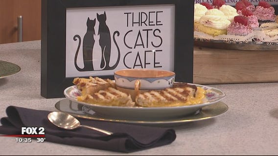 Leon and Lulu's Three Cats Cafe's grilled cheese recipe