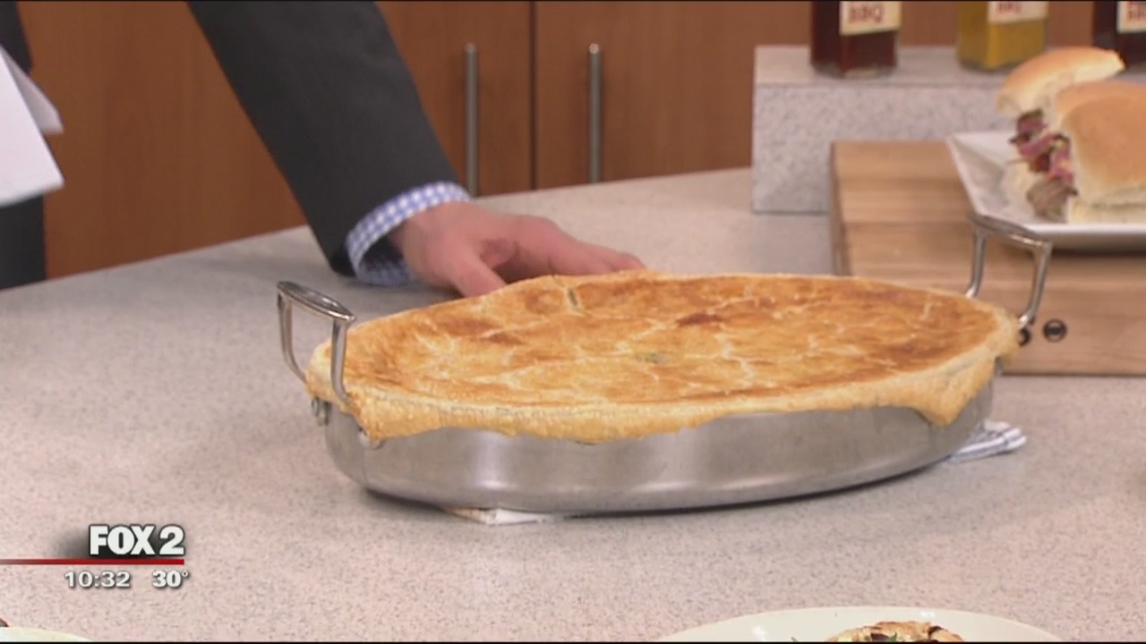 C.A.Y.A. Smokehouse's chicken pot pie