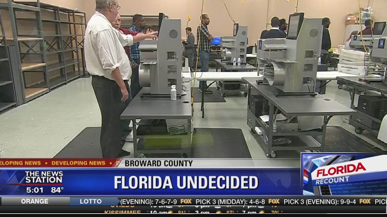 Florida recount progressing