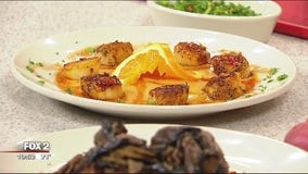 Catch 22 Bistro's citrus glazed scallops