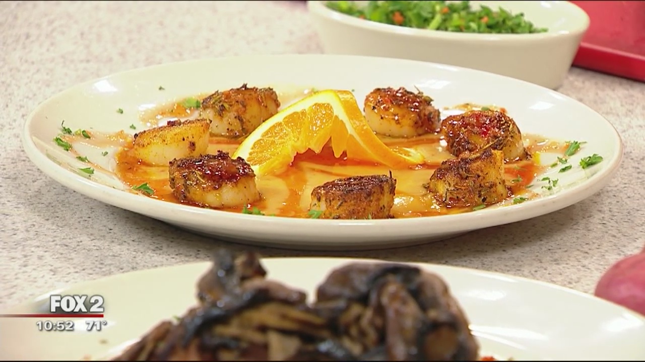 Catch 22 Bistro's citrus glazed scallops