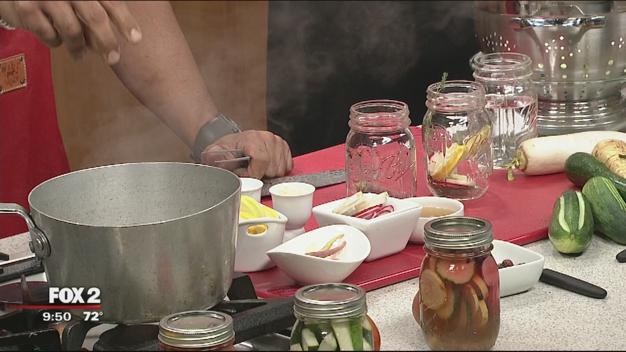 Chef Bobby shares his quick, pickled summer veggie recipe