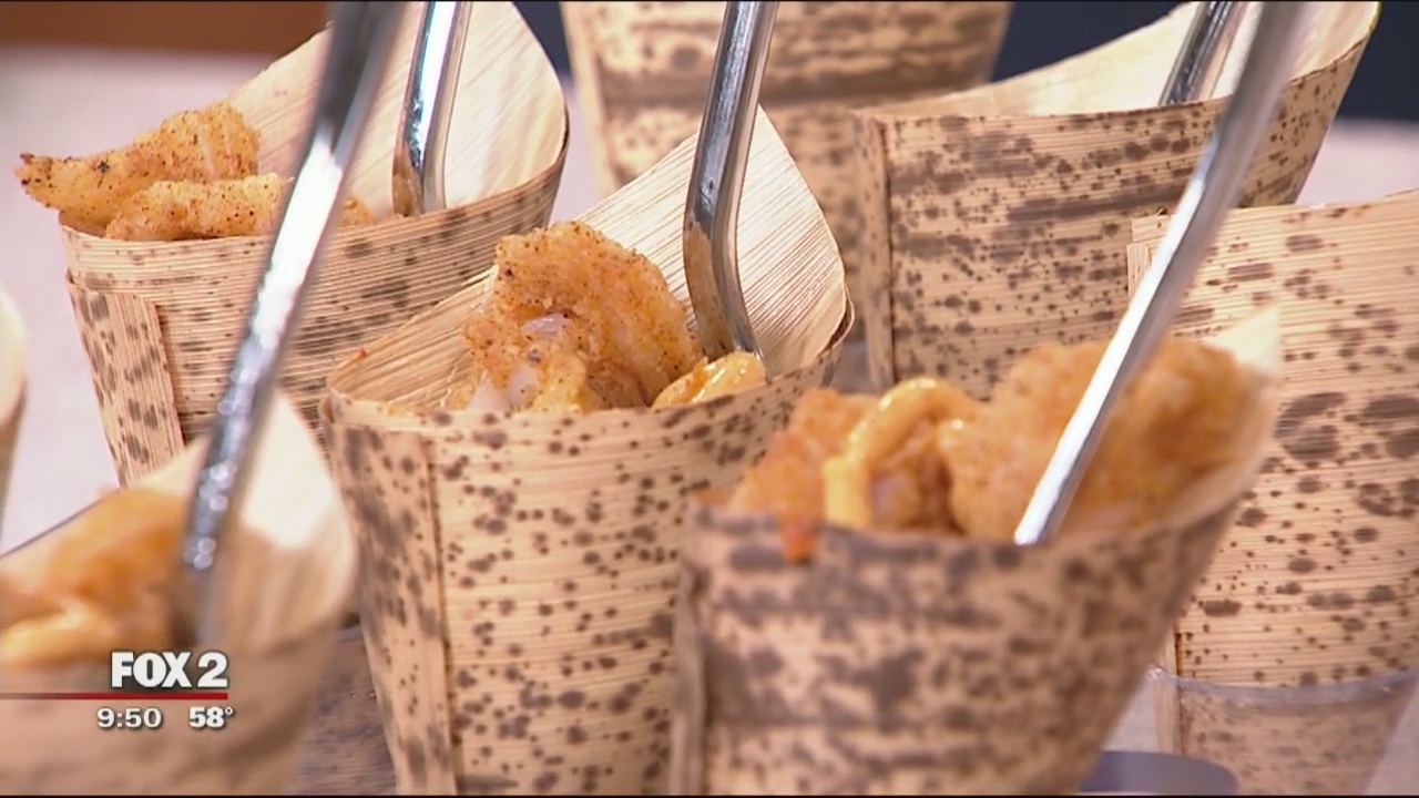 Chef of 6th annual Wright Gala prepares calamari dish