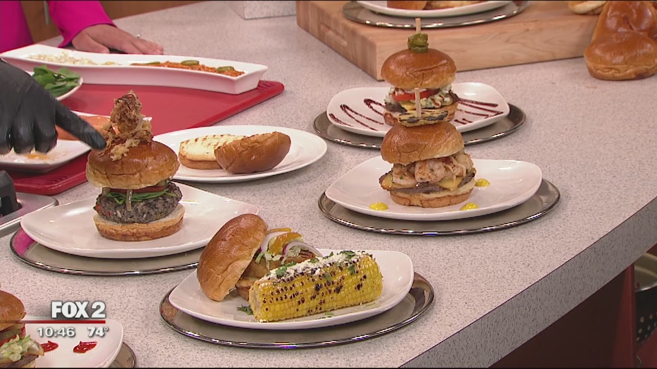 Great Lakes Burger Bar's grilled salmon burger recipe