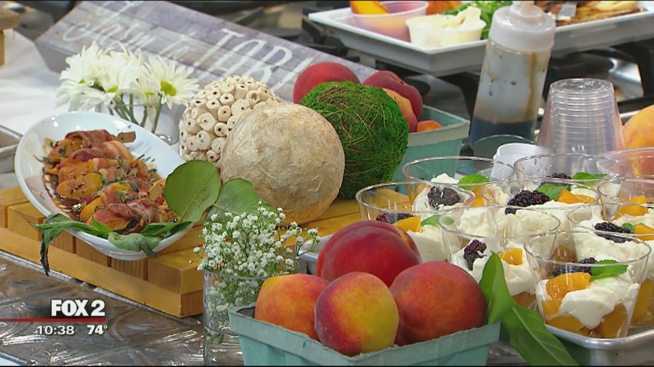 How to infuse peaches into a early fall menu