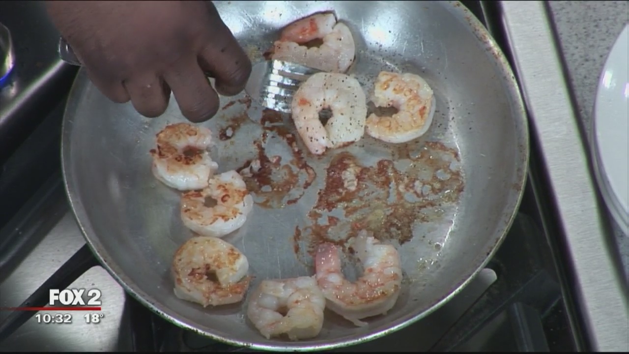 Howe's Bayou prepares shrimp and chorizo pasta