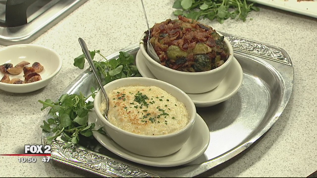 Morton's the Steakhouse prepares bacon steak and wild mushrooms