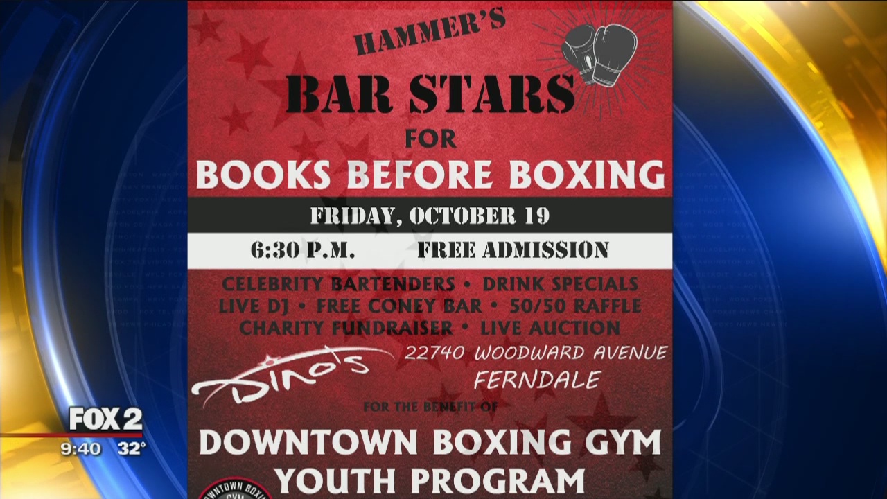 Celebrity bartending at Dino's to raise funds for youth boxing program Oct. 19