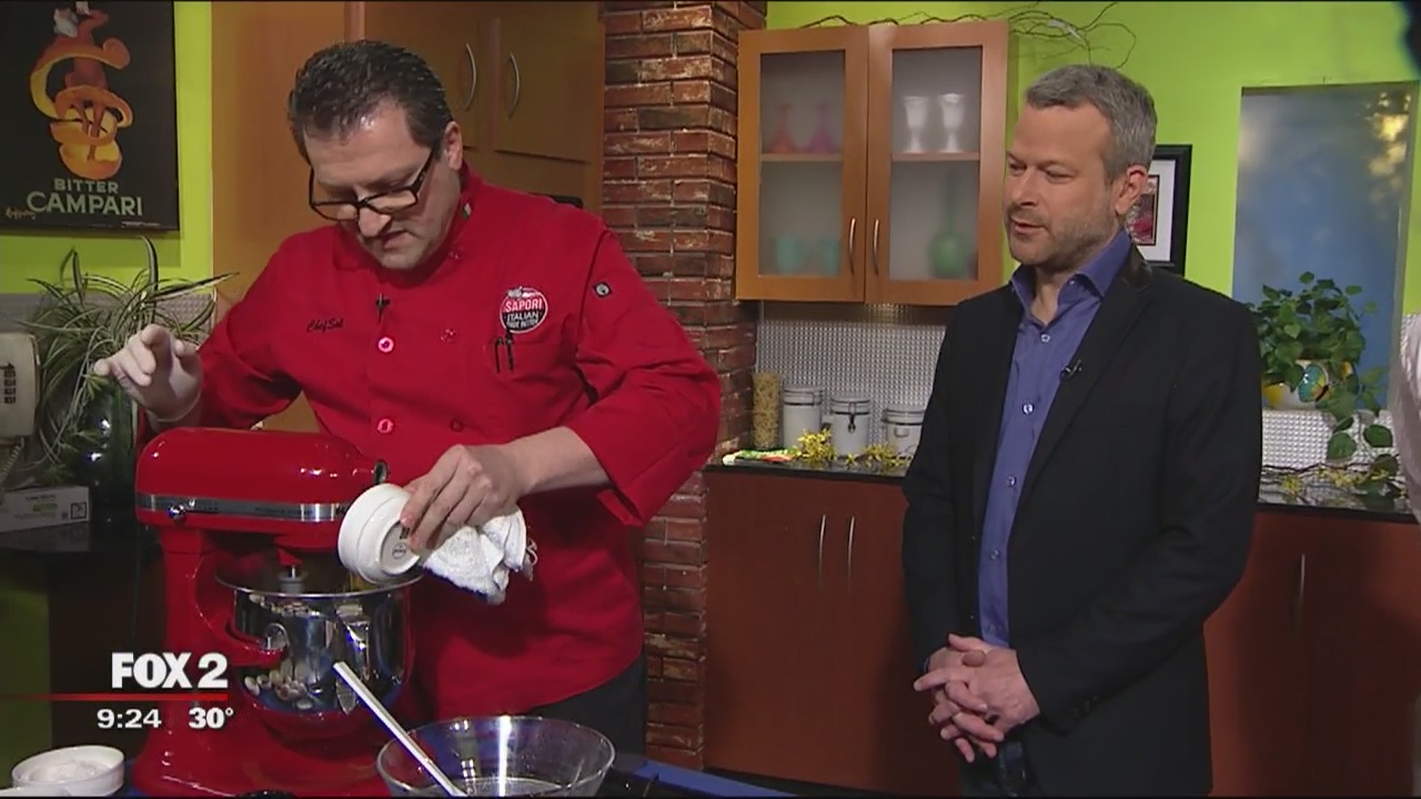 Chocolate lava cake from Sapori