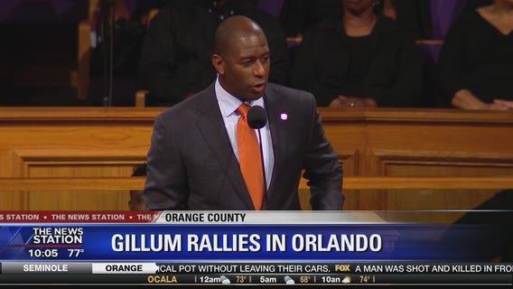 Gillum brings 'count every vote' rally to Orlando