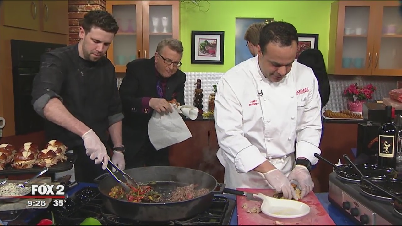 Chef Bobby making Super Bowl dishes 3