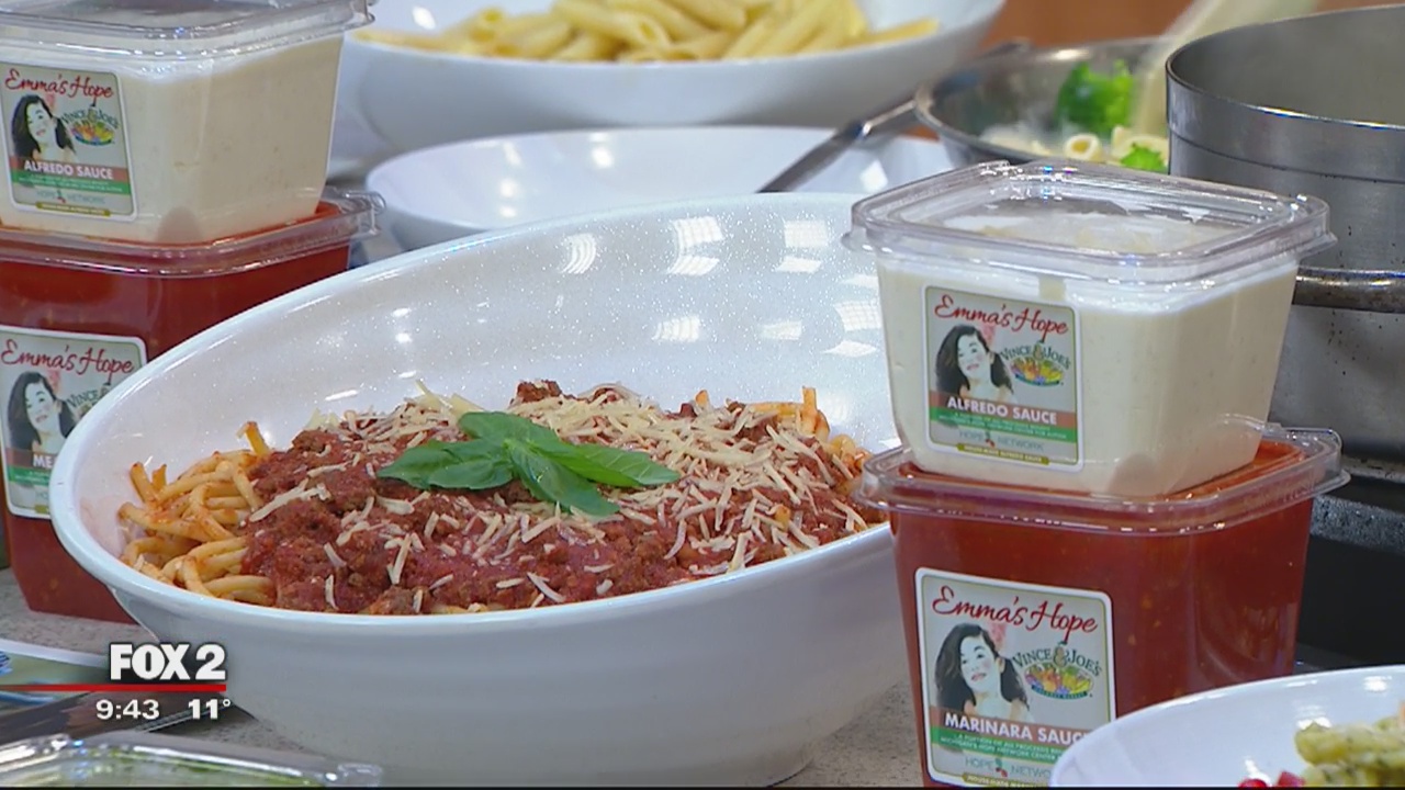 Emma's Hope Pasta sauces raise money for autism at Vince and Joe's