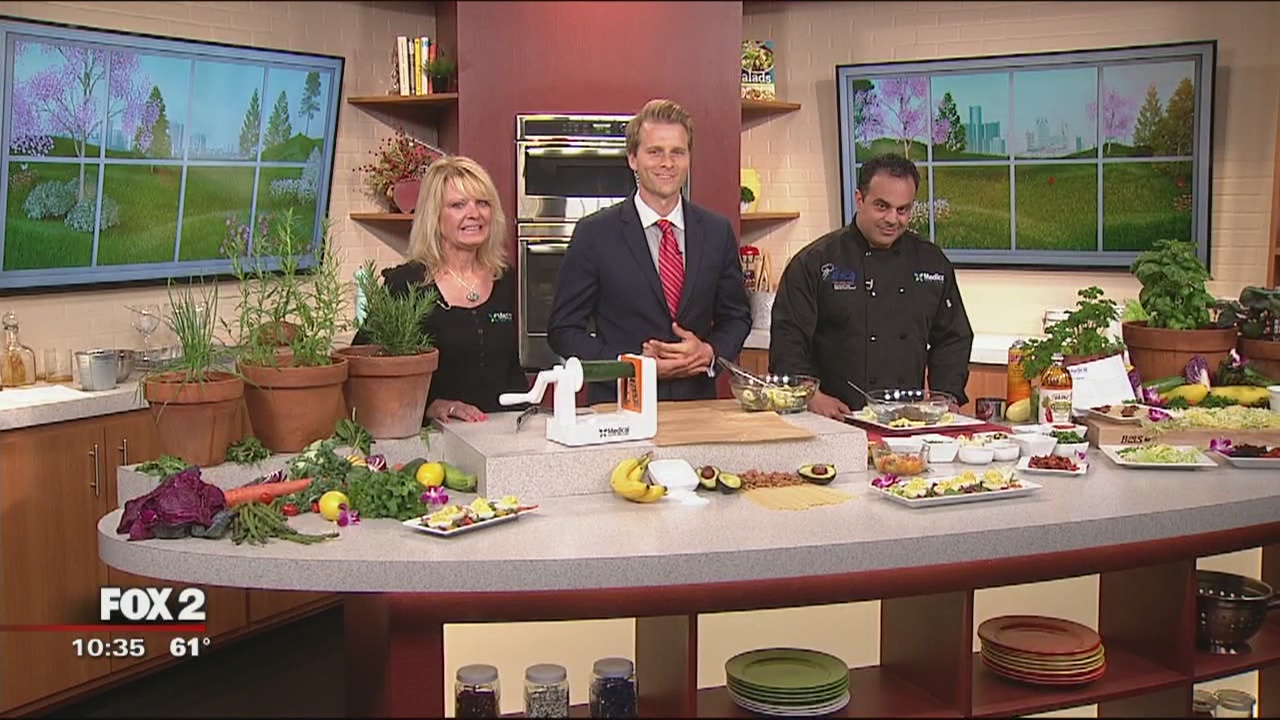 Meatless Monday zesty quinoa and roasted veggie salad