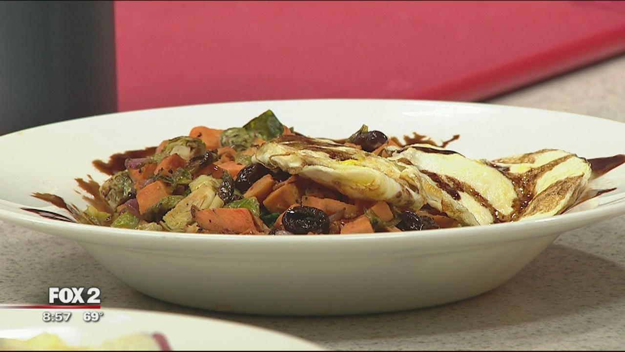 Anna's House sweet potato & brussel sprouts hash