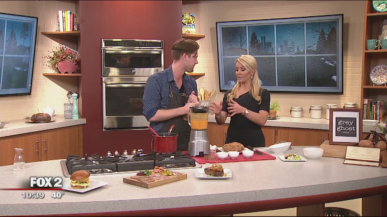 Grey Ghost's sweet potato tortilla soup