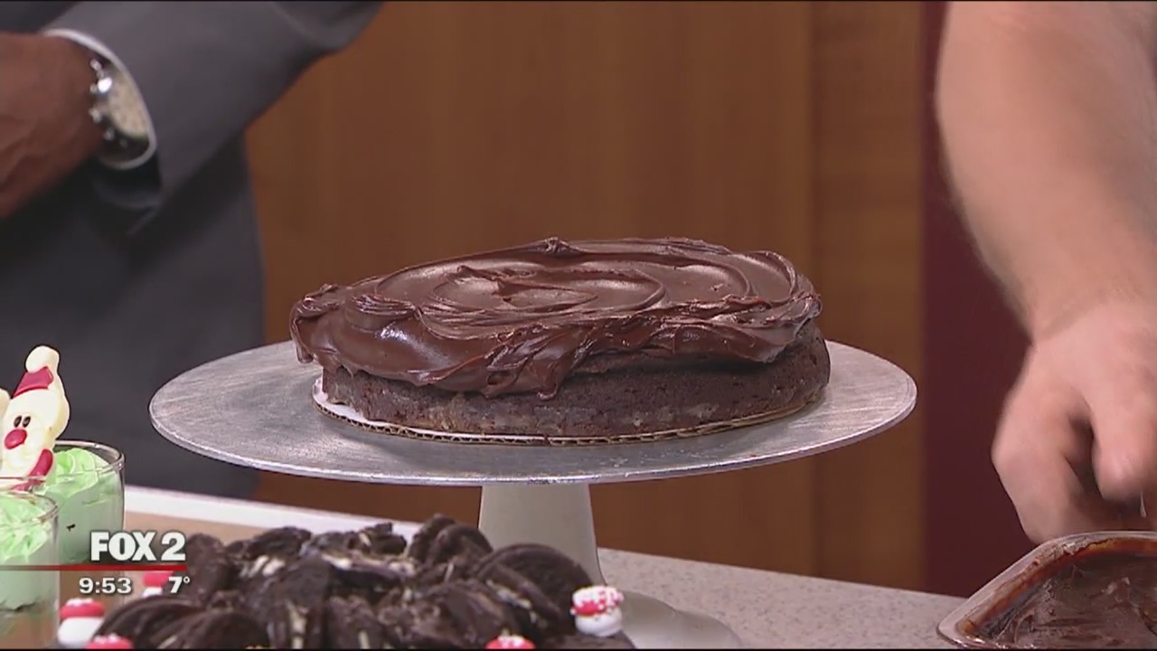 Sabayon and flour-less chocolate cake with Motor City Casino chefs