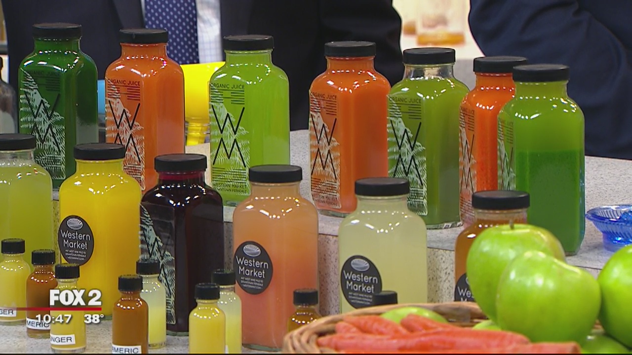 Fresh juices daily from Western Market