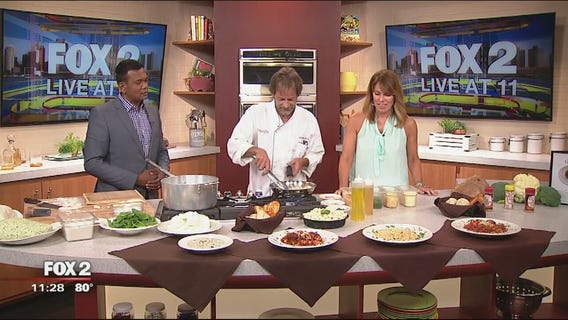 Gnocchi's chicken, broccoli and corn pasta