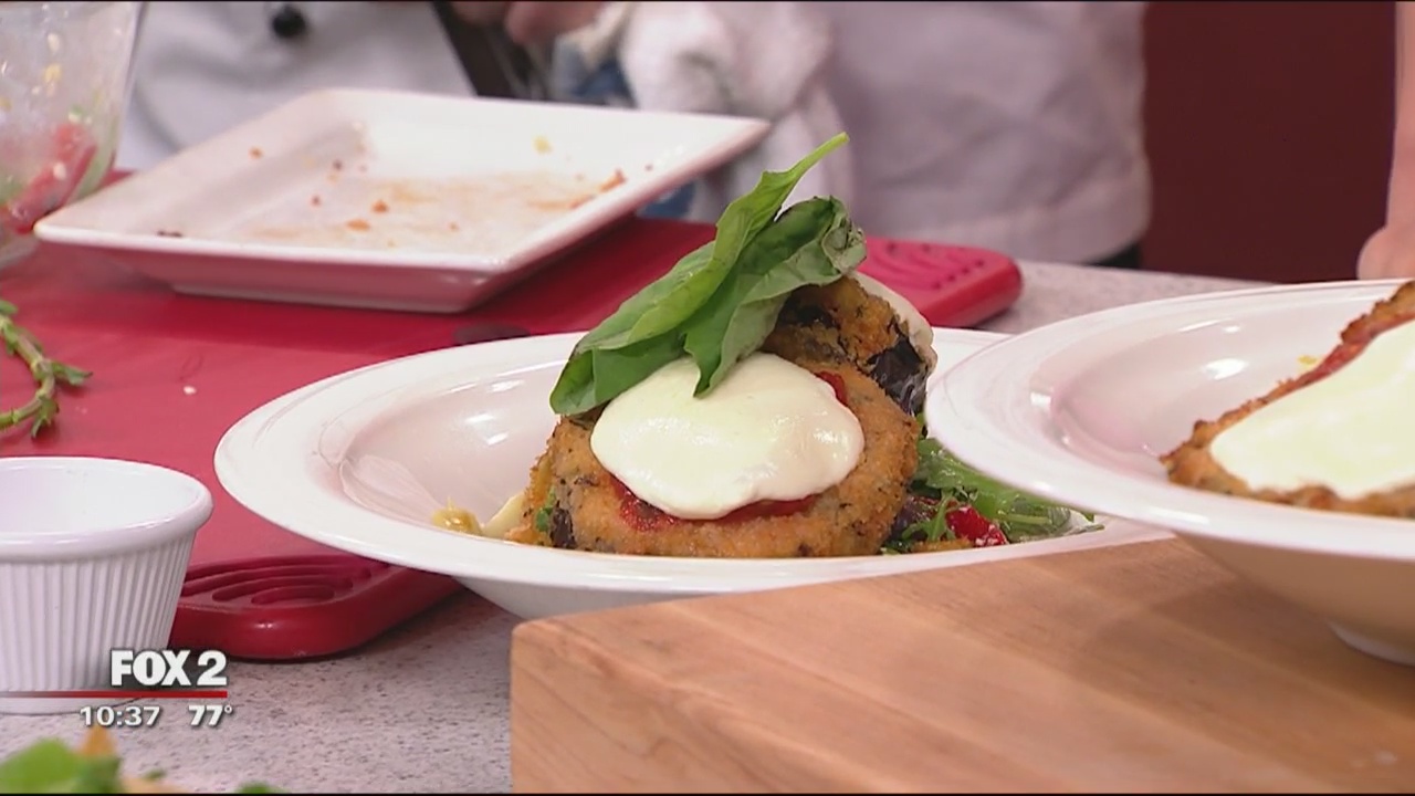 Eggplant parmesan from Bastone's summer lunch menu