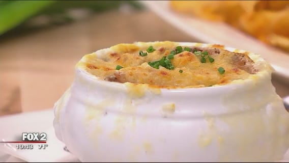 Karl's Cabin's caramelized onion dip