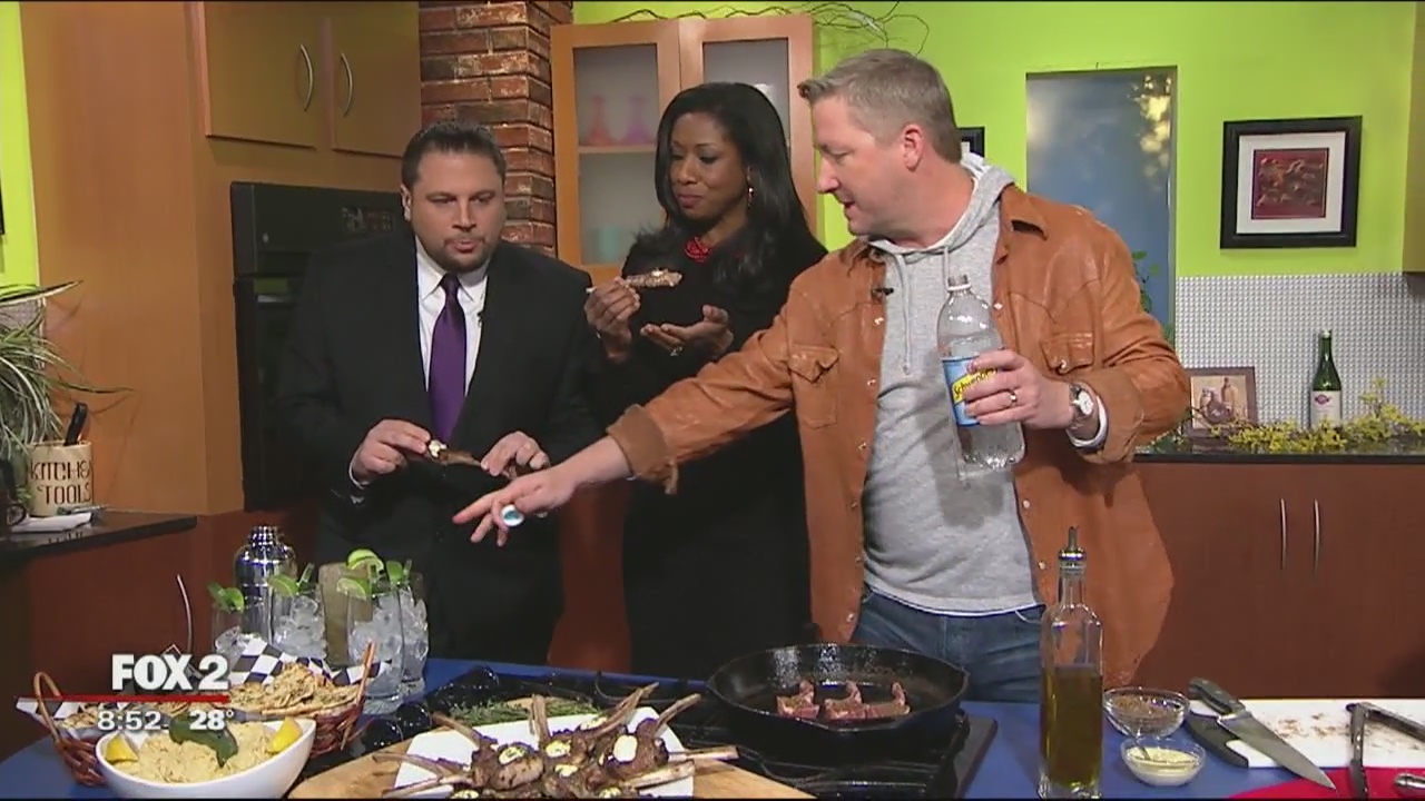 Lamb lollipops from Daytona 500 Celebrity Chef Tim Love