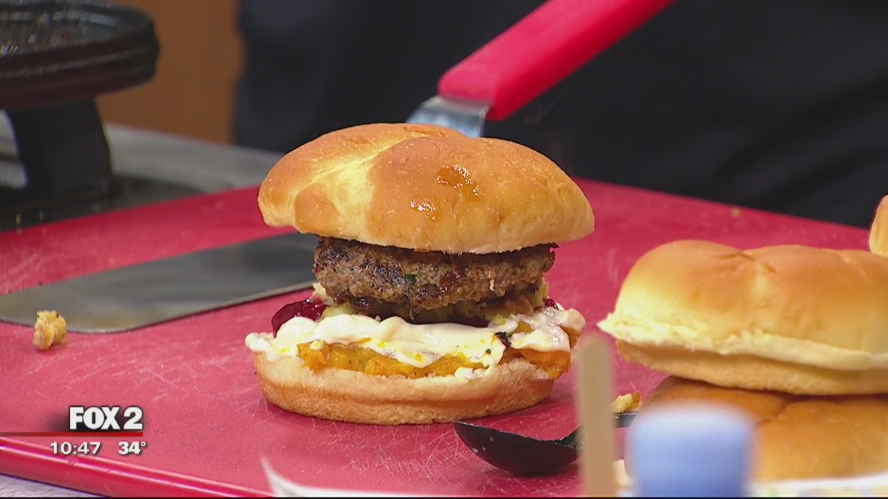 Thanksgiving leftover sandwich recipe by Wahlburgers Detroit's