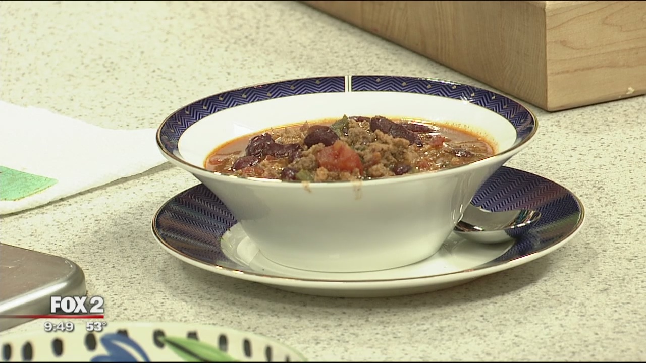 Meaty Man's Chili ahead of the MI Men's Health event