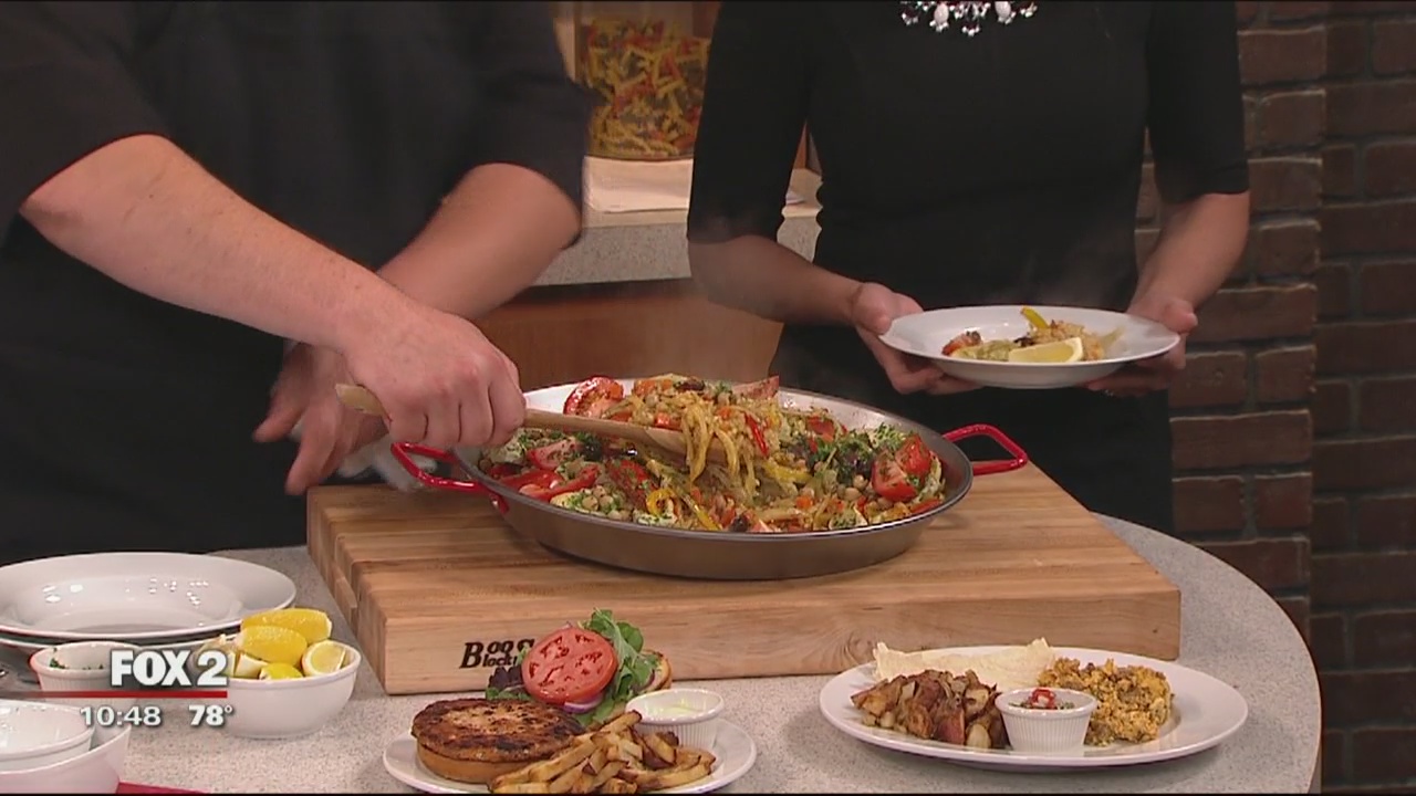 Mimi's Bistro's vegetarian paella recipe