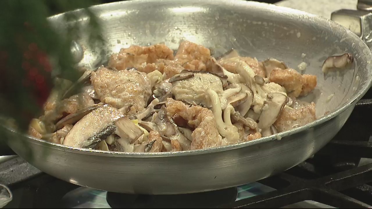 Making chicken marsala with Fork N Pint