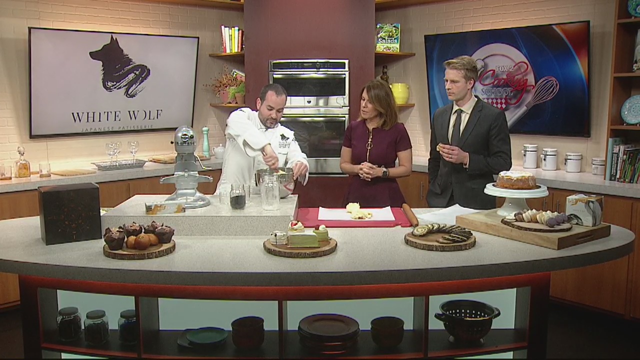 Making black sesame shortbread cookies with White Wolf Japanese Patisserie