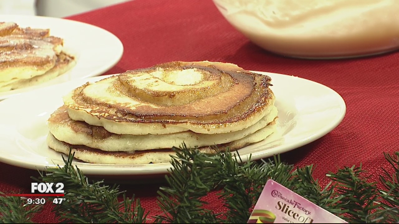 Making holiday breakfast with The Cheesecake Factory
