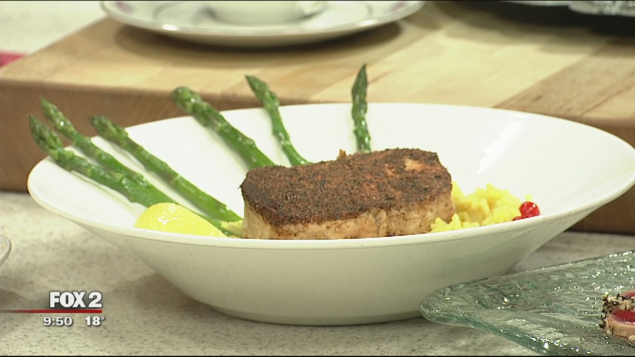 J. Baldwin's pan seared halibut