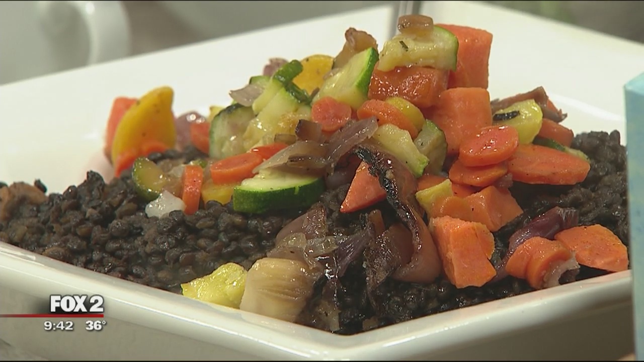 Healthy dishes with tasty seasoning