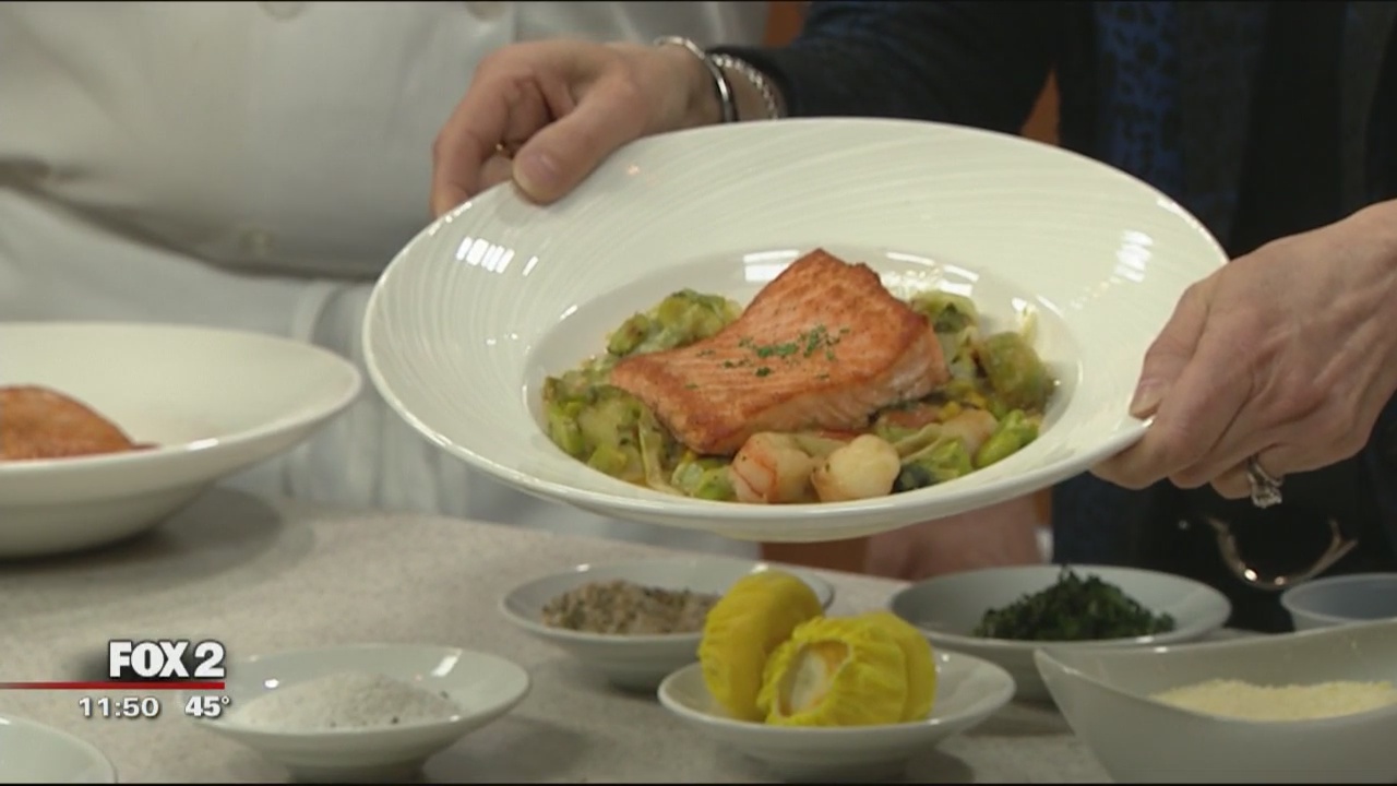 Cooking Atlantic salmon with Andiamo