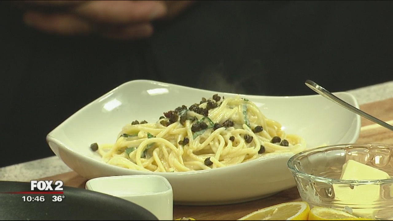 Cello Italian Restaurant prepares Lemon Spaghetti with Shrimp