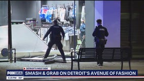 Thieves crash SUV into clothing store on Detroit's Avenue of Fashion